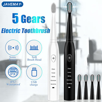 Potężna ultrasonic elektryczna soniczna szczoteczka do zębów USB Charge szczoteczka do zębów z akumulatorem zmywalna elektroniczna szczoteczka do zębów wybielających J110 1